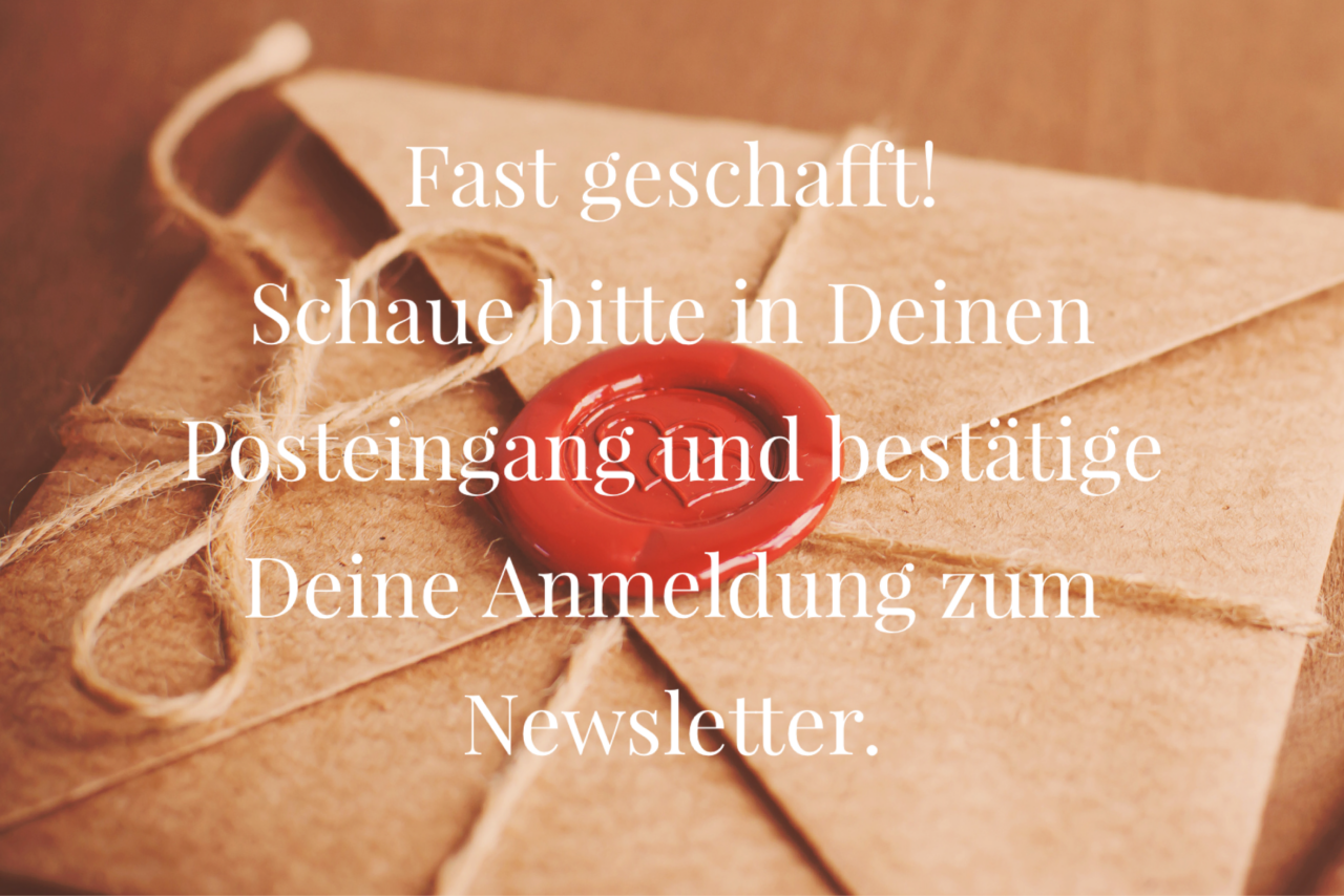 Newsletter fast geschafft