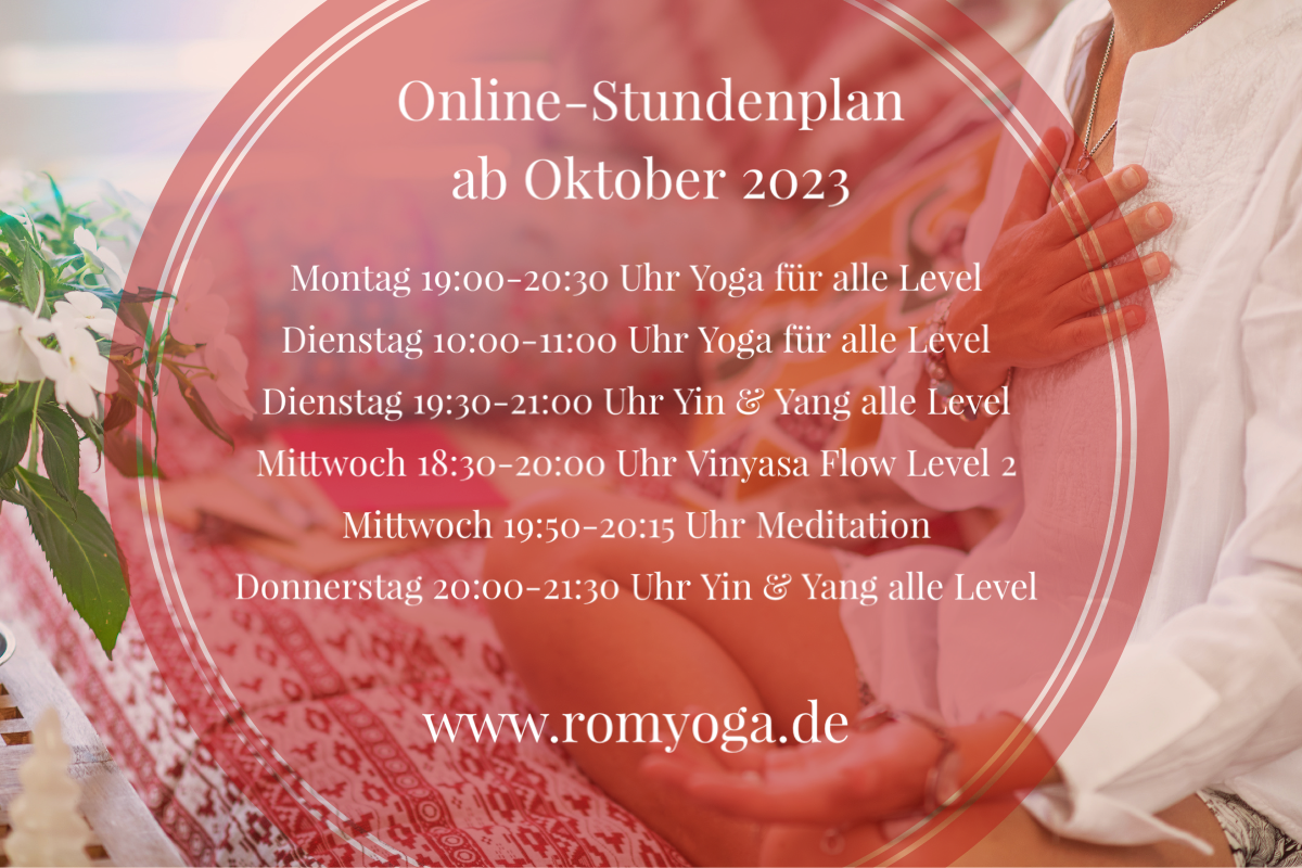 Romyoga Online-Kurse ab Oktober 2023