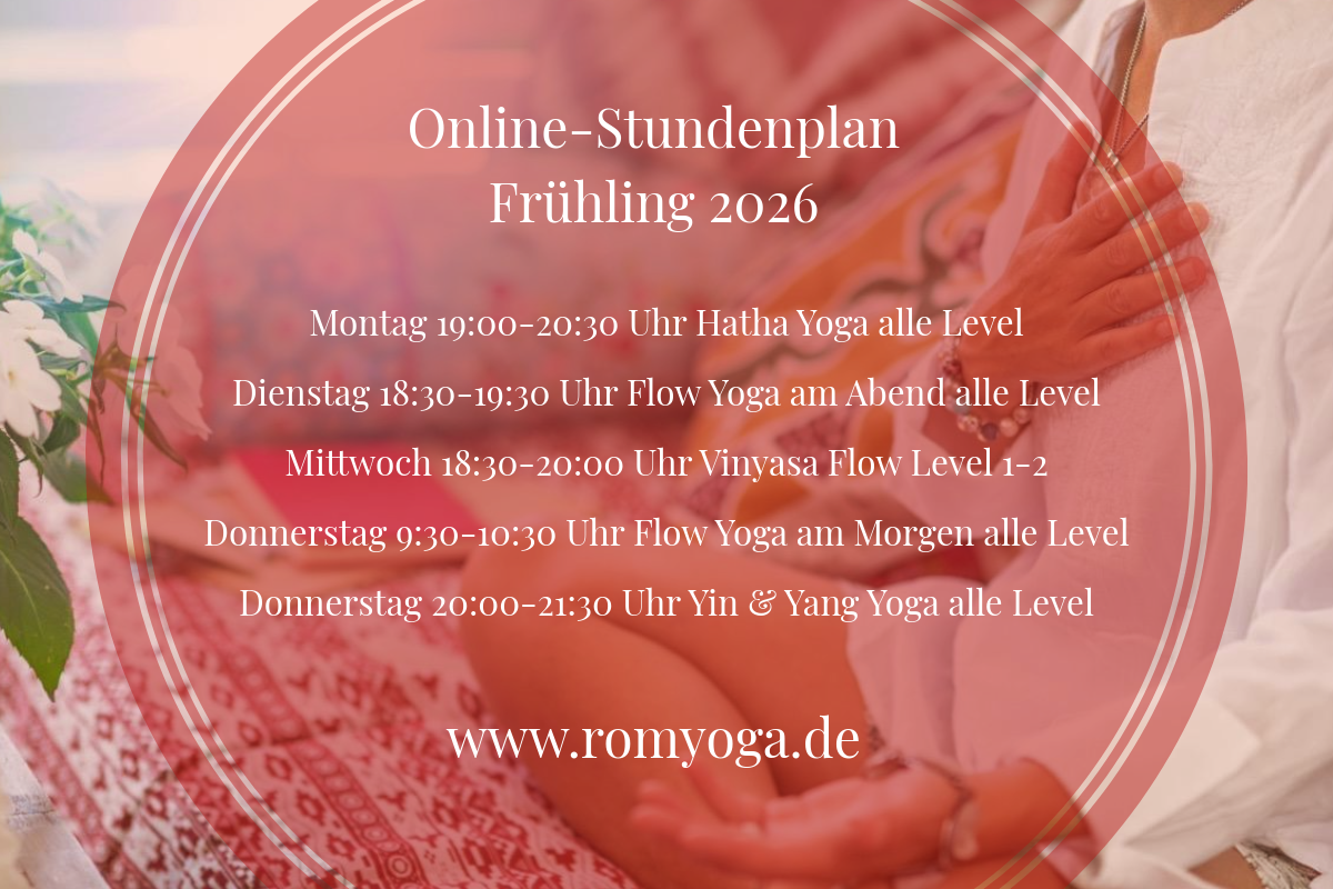 Romyoga Stundenplan Präventionskurse Yoga Frühling 2026