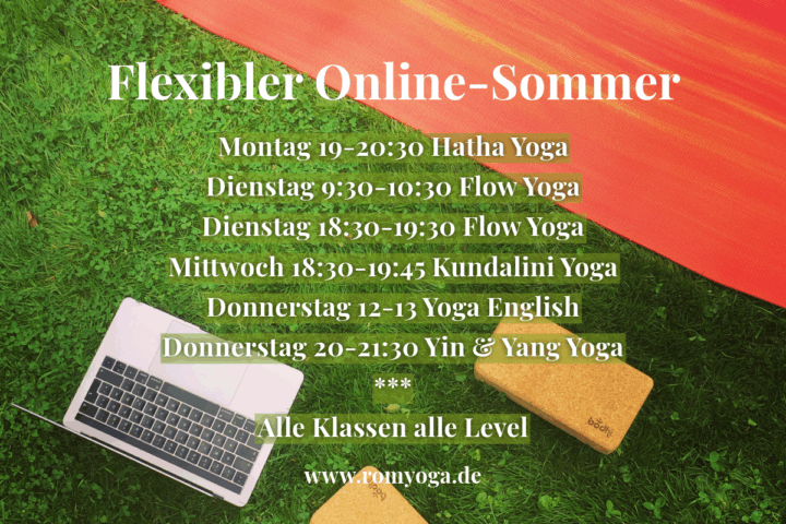 Flexible Zoom-Sommerkursreihe Yoga mit Romy Siemens