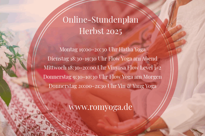 Online Präventionskurse Yoga Herbst 2025