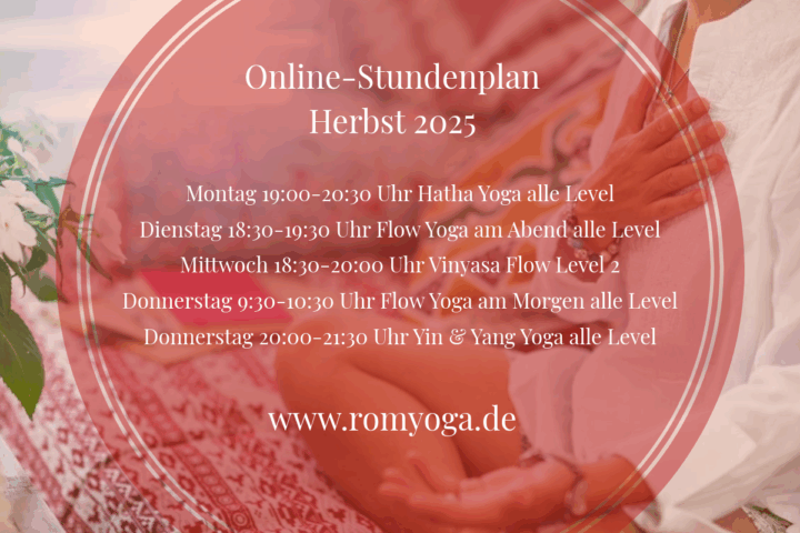 Online Präventionskurse Yoga Herbst 2025