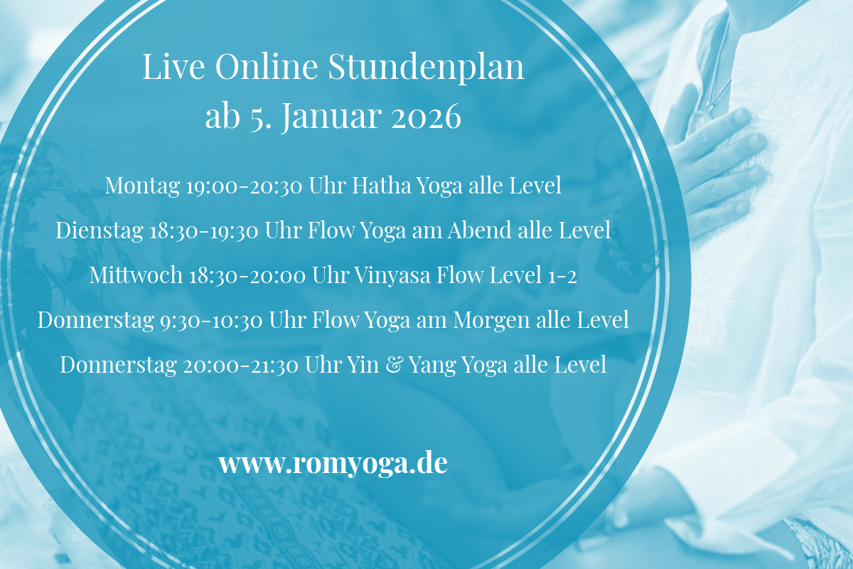 Romyoga Stundenplan Präventionskurse Yoga Winter 2026